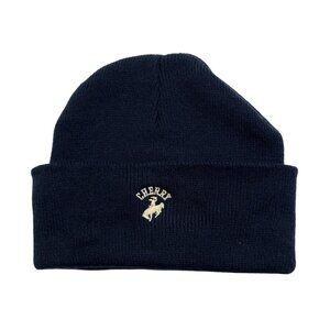 Cherry LA Western Beanie in Navy Blue